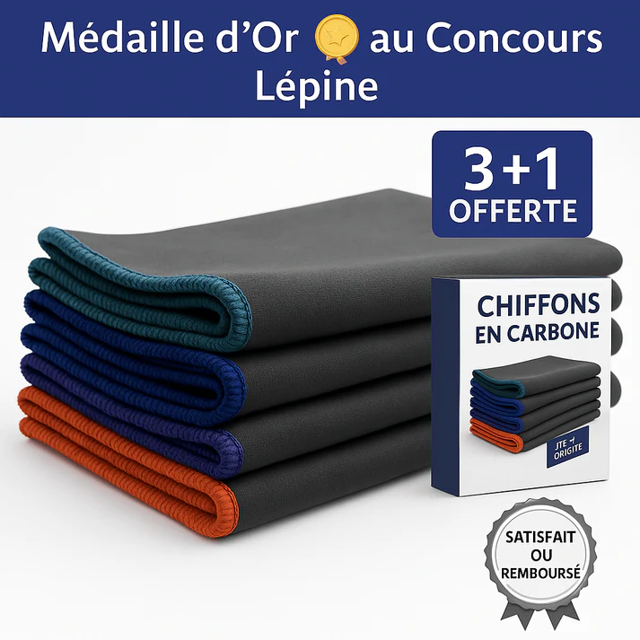 TopClean- Chiffon en Fibre de Carbone