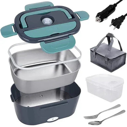 Profitez d'un Repas Chaud Tous les Jours : Lunch Box Chauffante Portable pour Voiture, Camion et Maison