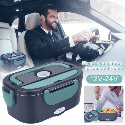 Profitez d'un Repas Chaud Tous les Jours : Lunch Box Chauffante Portable pour Voiture, Camion et Maison