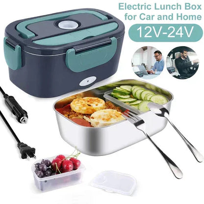 Profitez d'un Repas Chaud Tous les Jours : Lunch Box Chauffante Portable pour Voiture, Camion et Maison